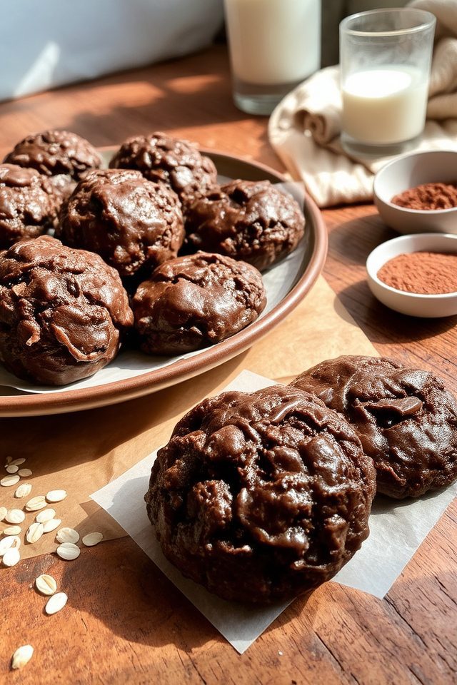 quick no bake chocolate cookies