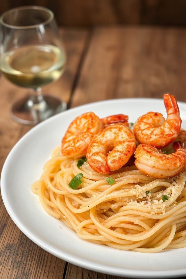quick shrimp pasta dish