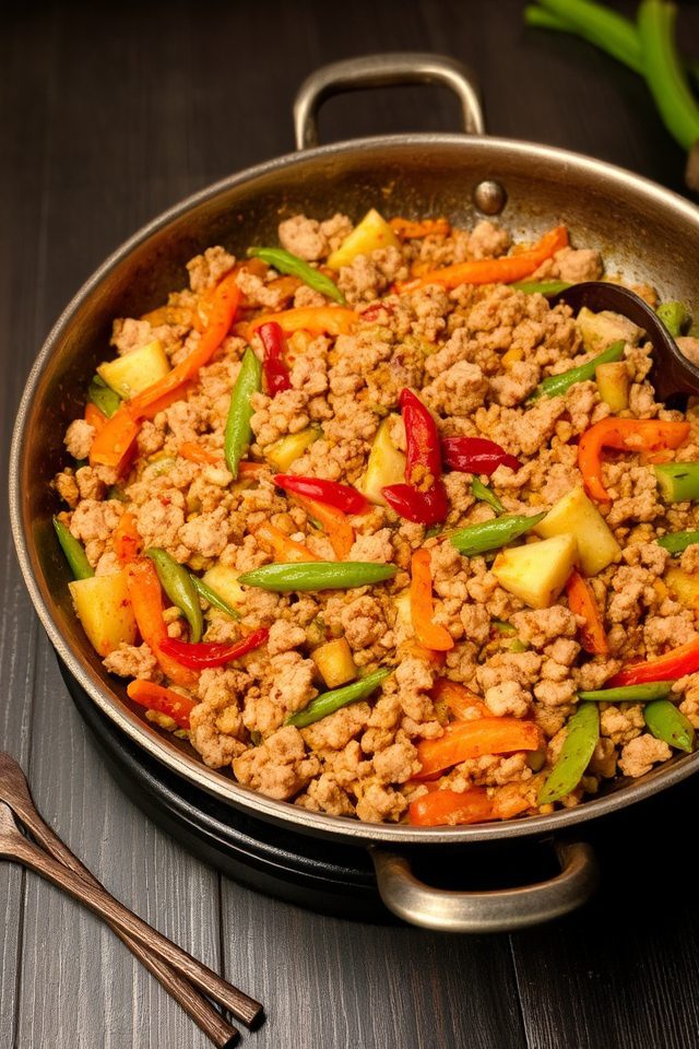 quick spicy pork dish