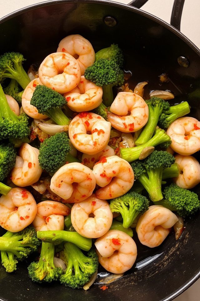 quick spicy shrimp dinner