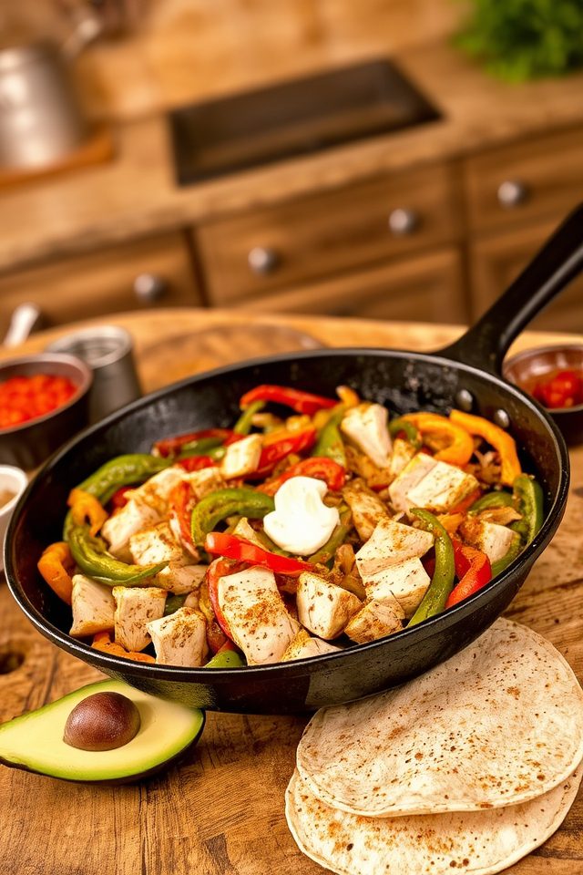 quick turkey fajita dinner