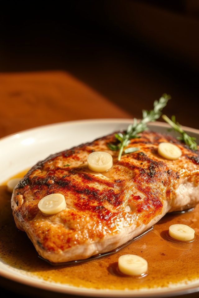 quick turkey garlic dish