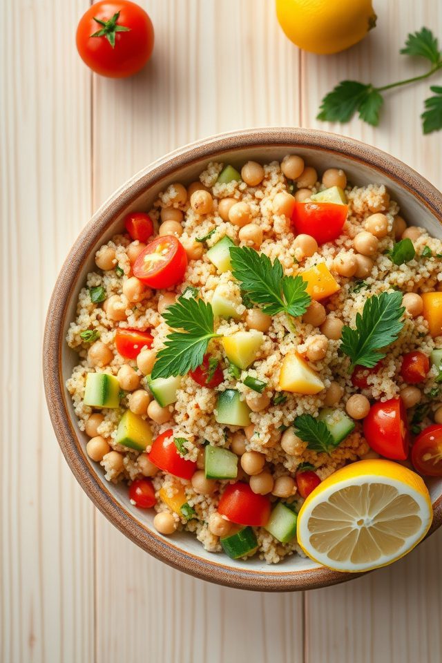 quinoa and chickpea salad
