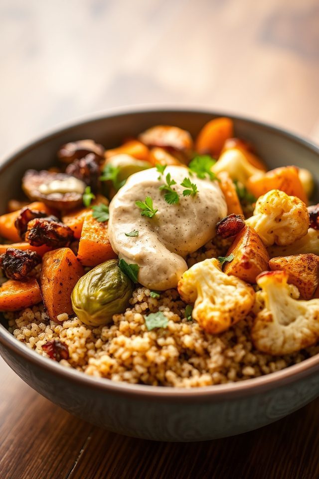 quinoa and roasted vegetables