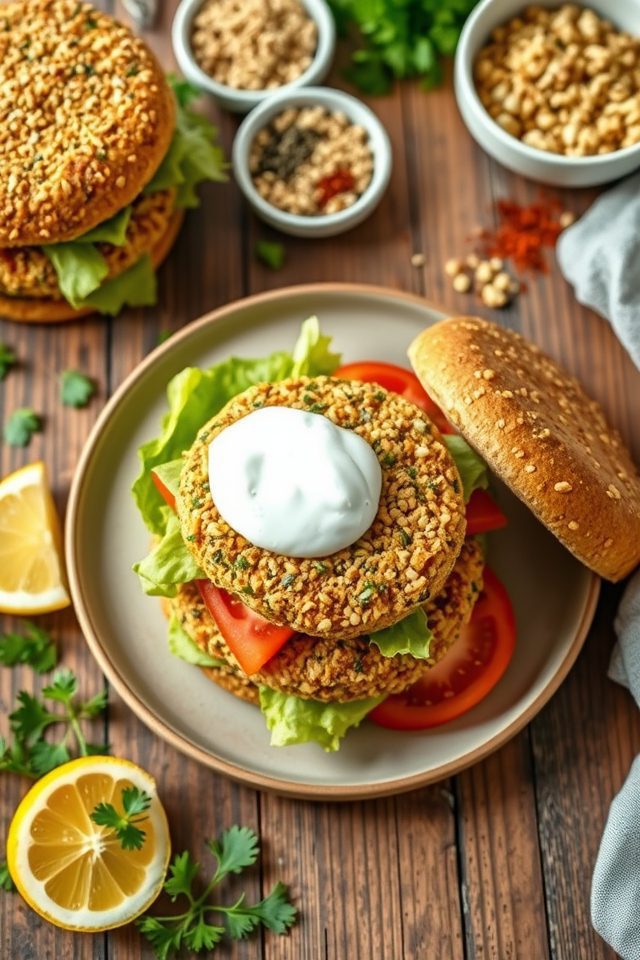 quinoa patties with herbs