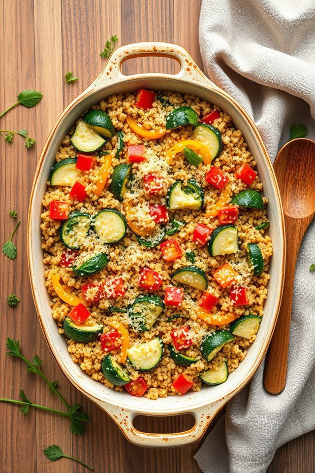 quinoa vegetable baked dish
