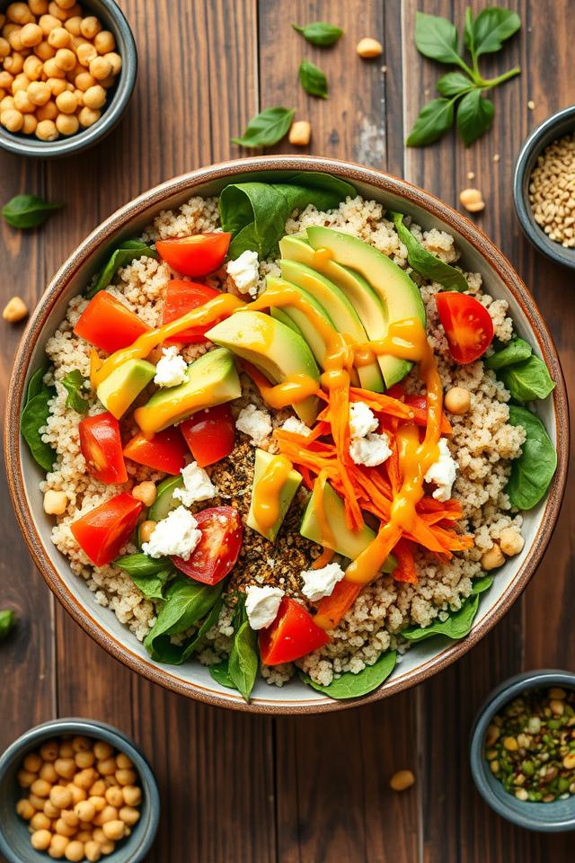 quinoa vegetable nutrient bowl