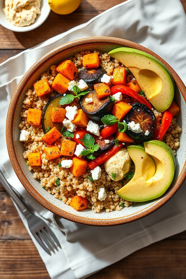 quinoa with roasted vegetables