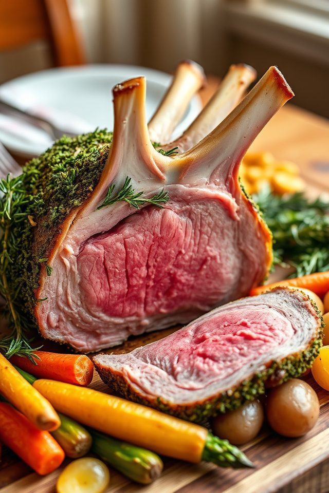 rack lamb rosemary thyme