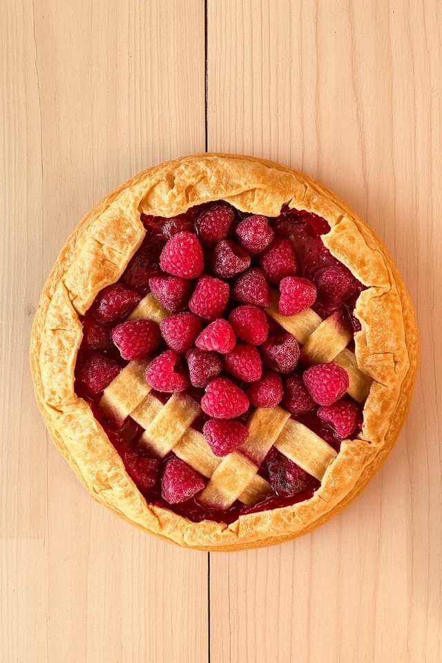 raspberry galette summer dessert