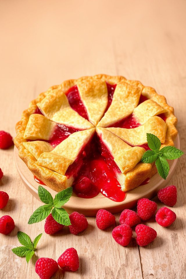raspberry pie summer dessert