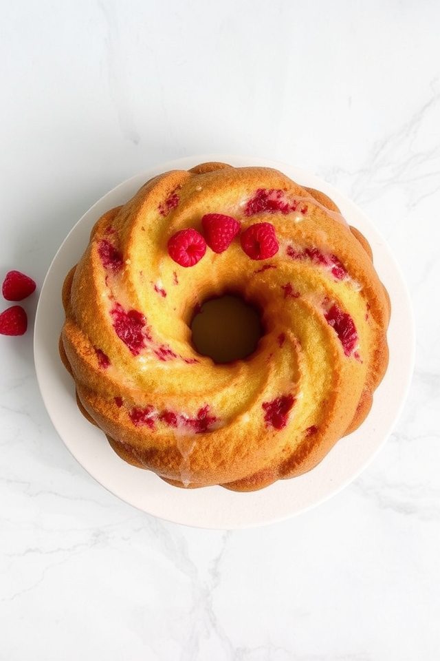 raspberry vanilla spring cake