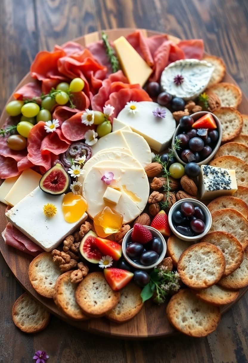 refined artisan appetizer platter