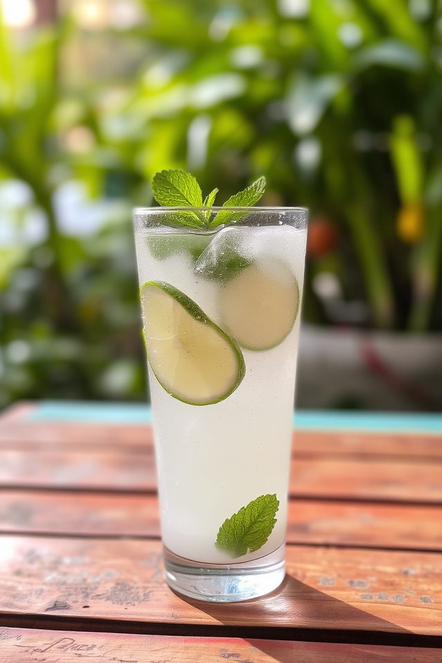 refreshing summer coconut drink
