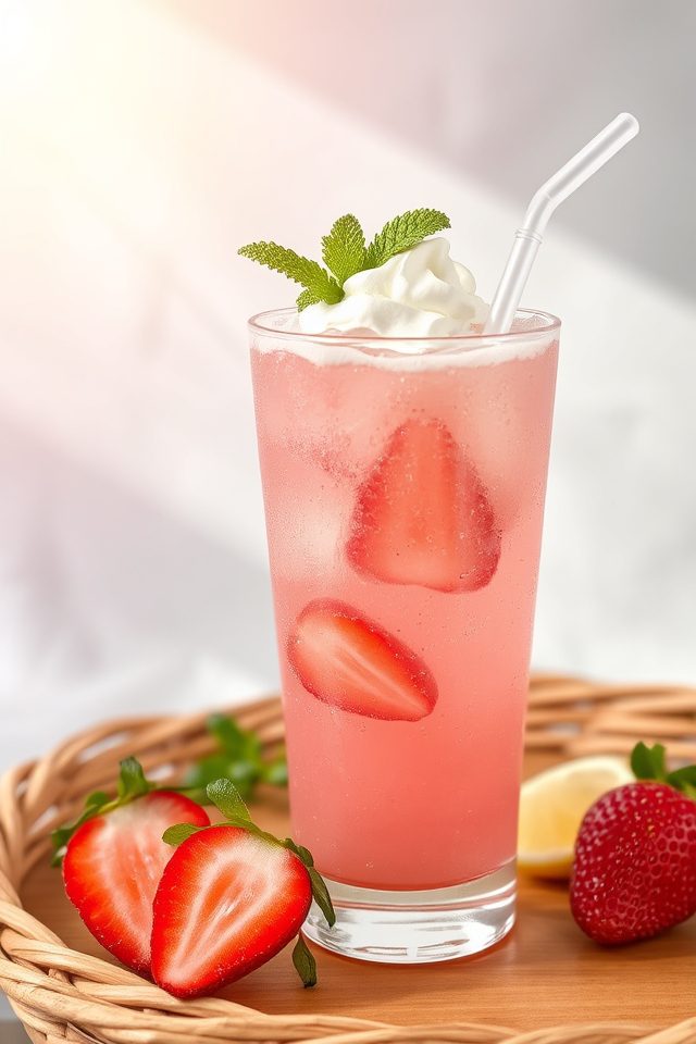 refreshing summer pink drink