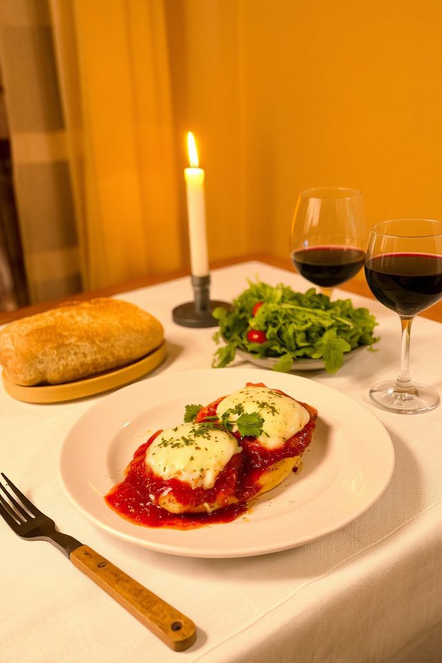 relaxing with comfort food