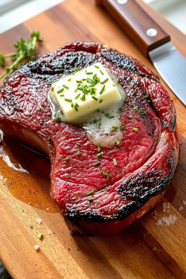 ribeye steak herb butter