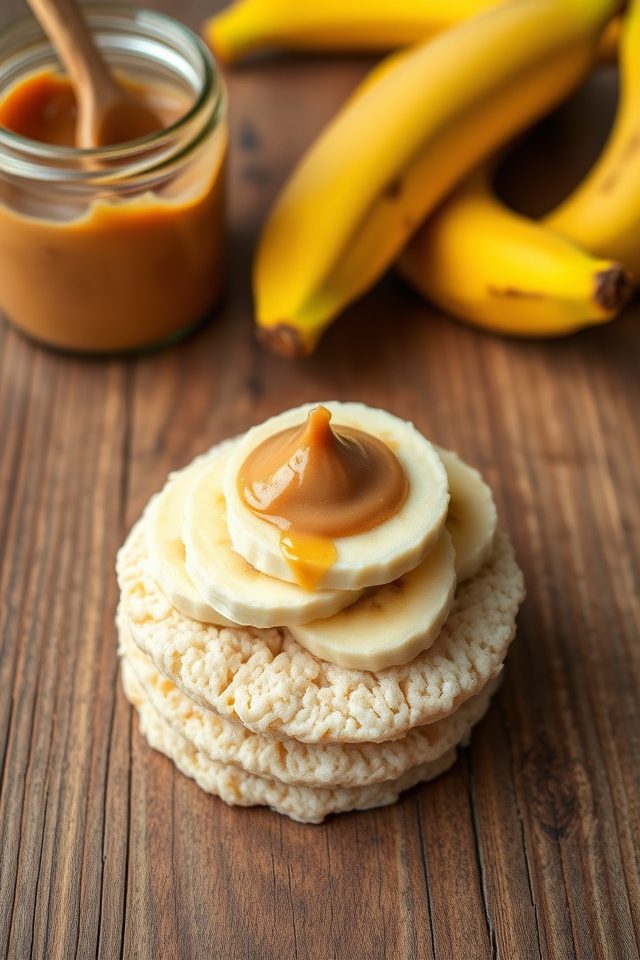 rice banana almond snack
