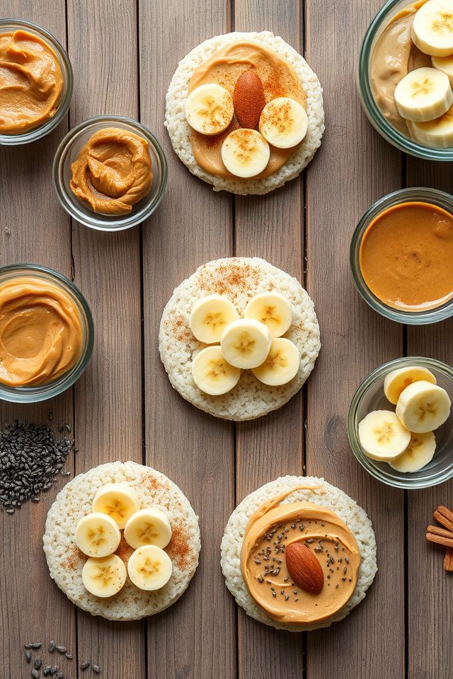 rice cakes nut butter