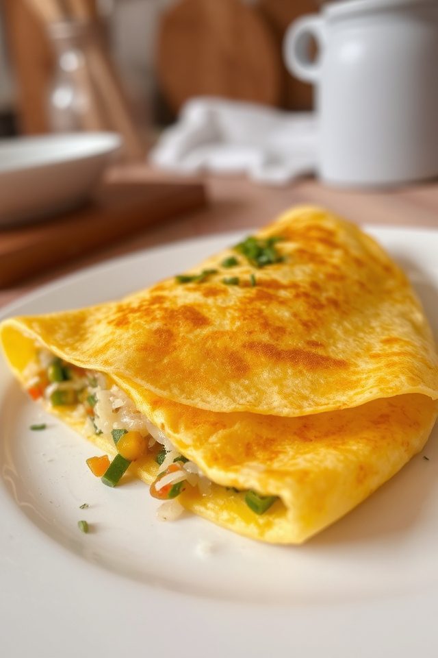 rice omelet breakfast solution