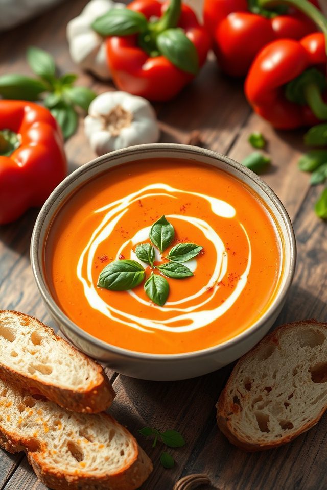 rich bell pepper soup