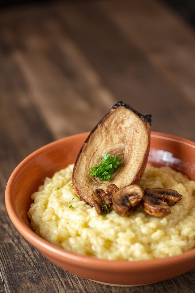 rich bone marrow risotto