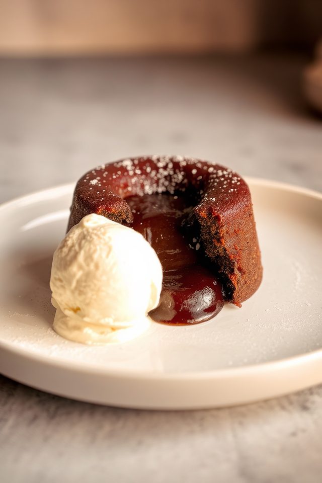 rich chocolate lava cakes