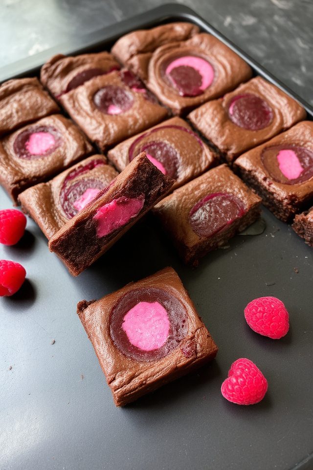 rich chocolate raspberry swirl