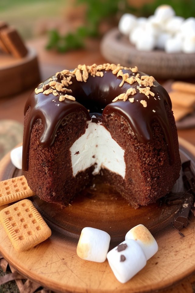 rich chocolate s mores cakes