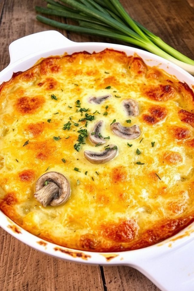 rich creamy mushroom dish