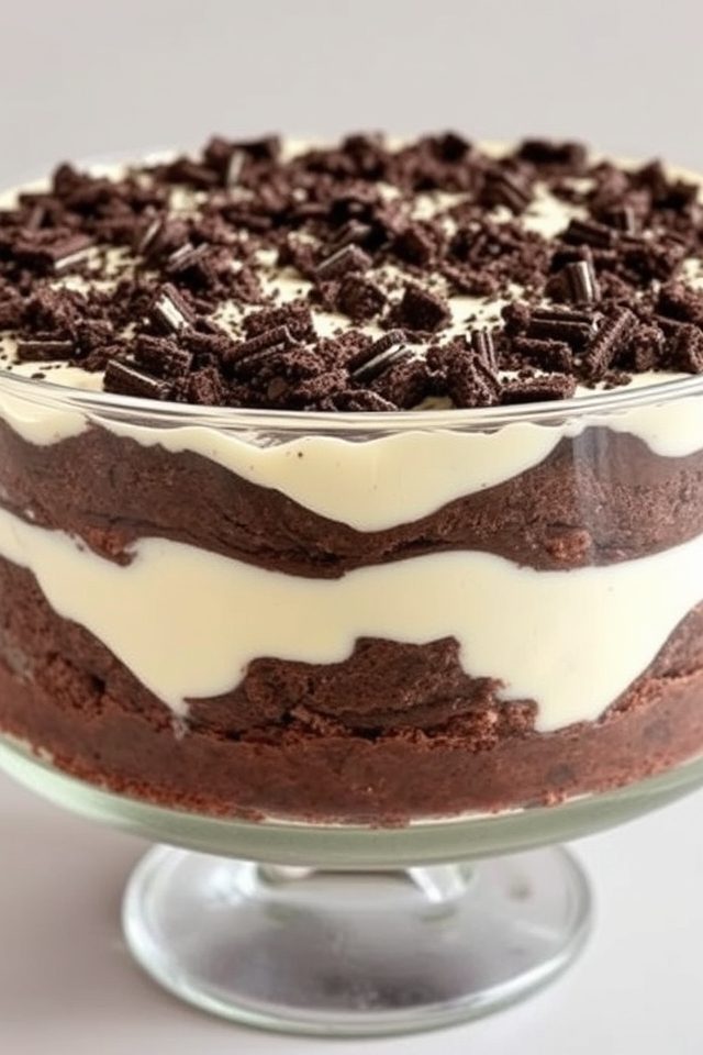 rich decadent dessert layers