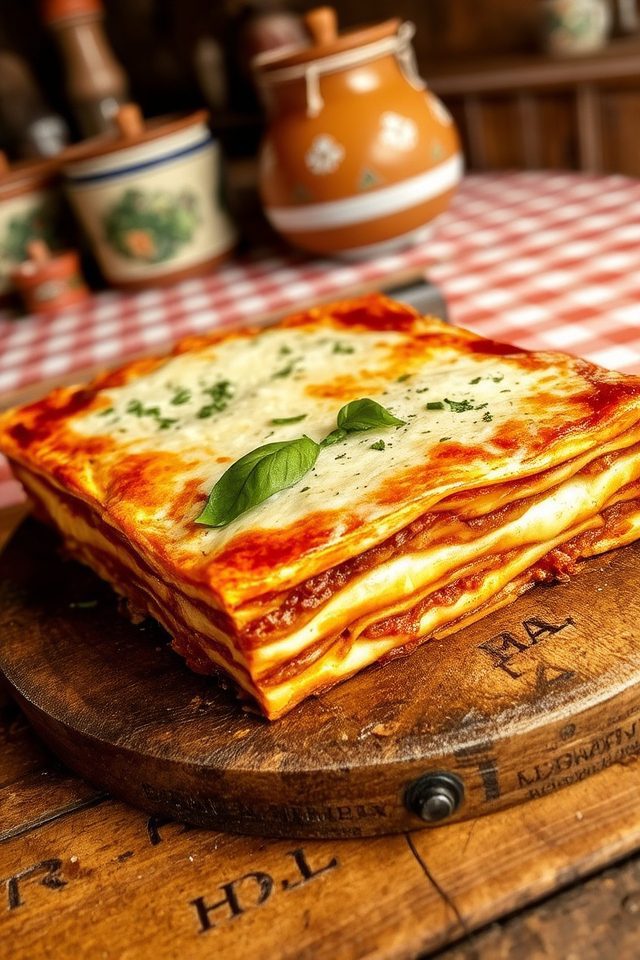 rich layered italian dish