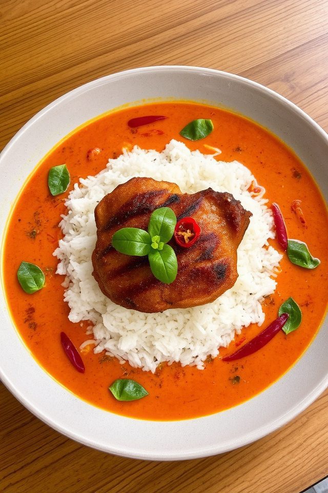 rich thai curry dish