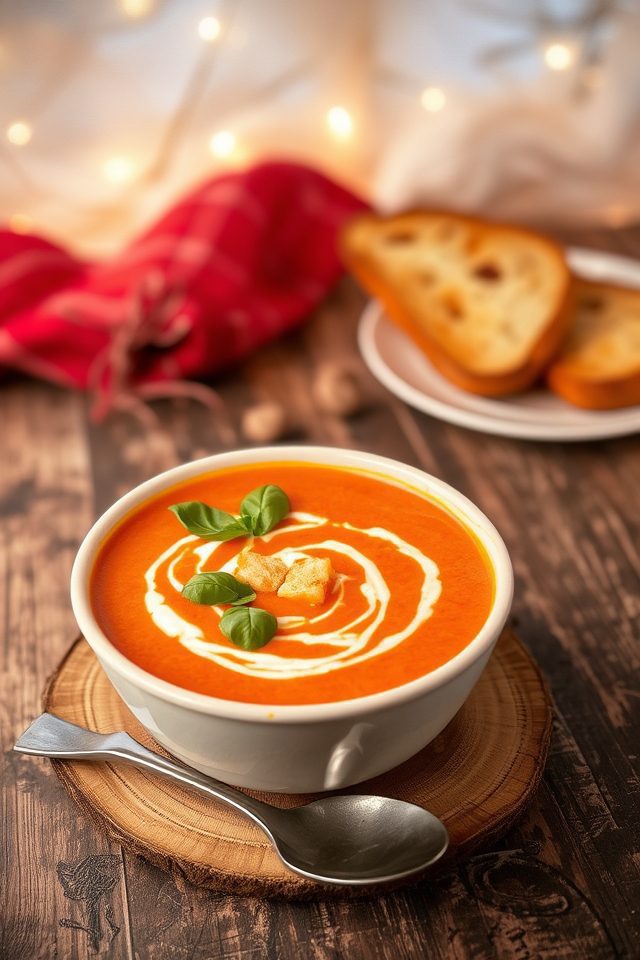 rich tomato holiday soup