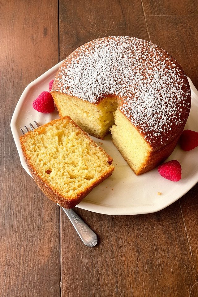 rich vanilla bean cake