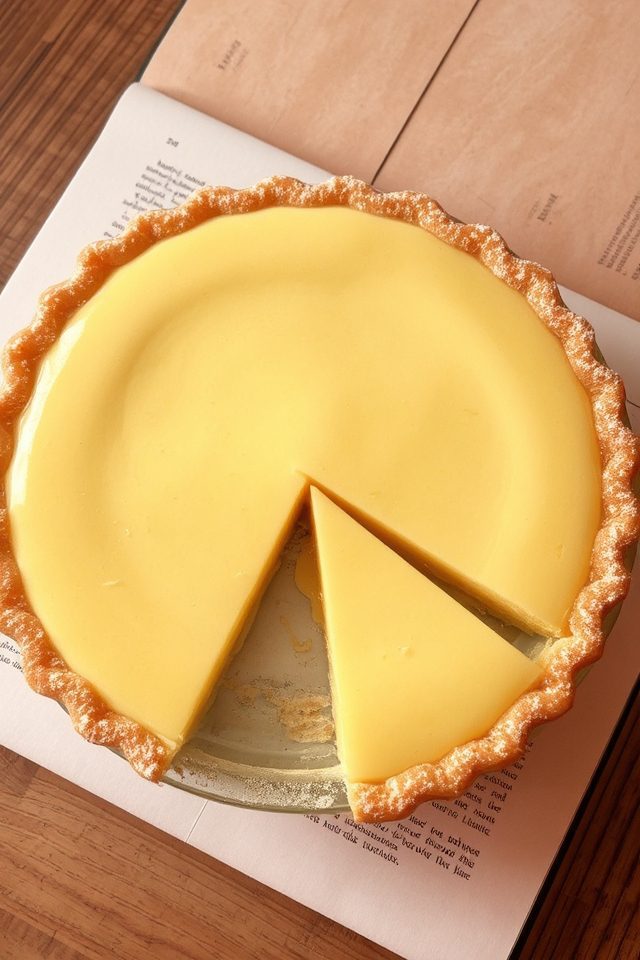 rich vanilla flaky custard