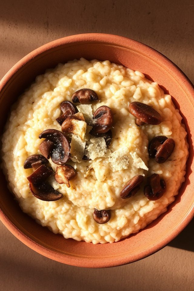 rich wild mushroom risotto