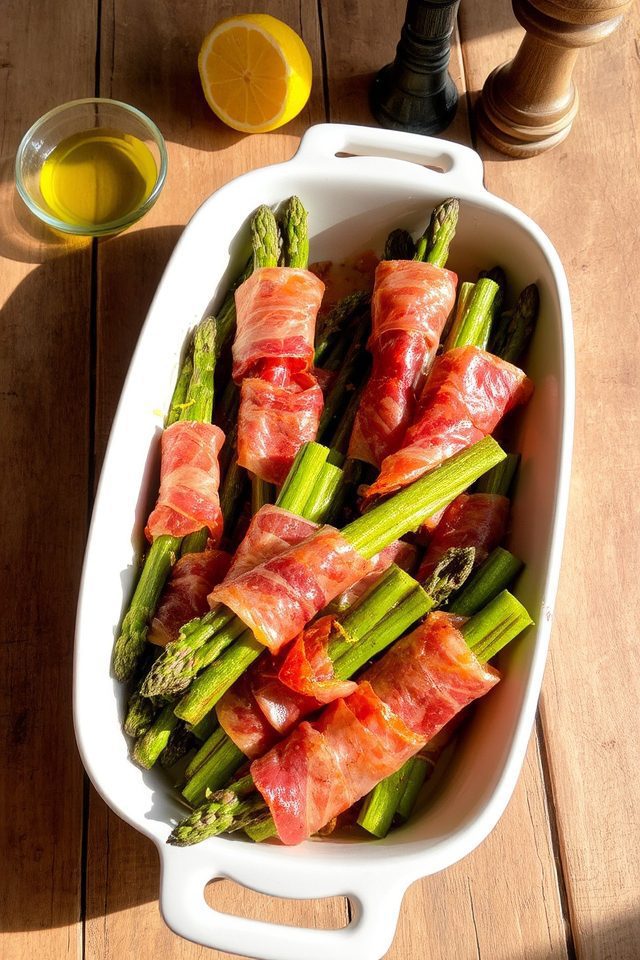 roasted asparagus prosciutto bundles