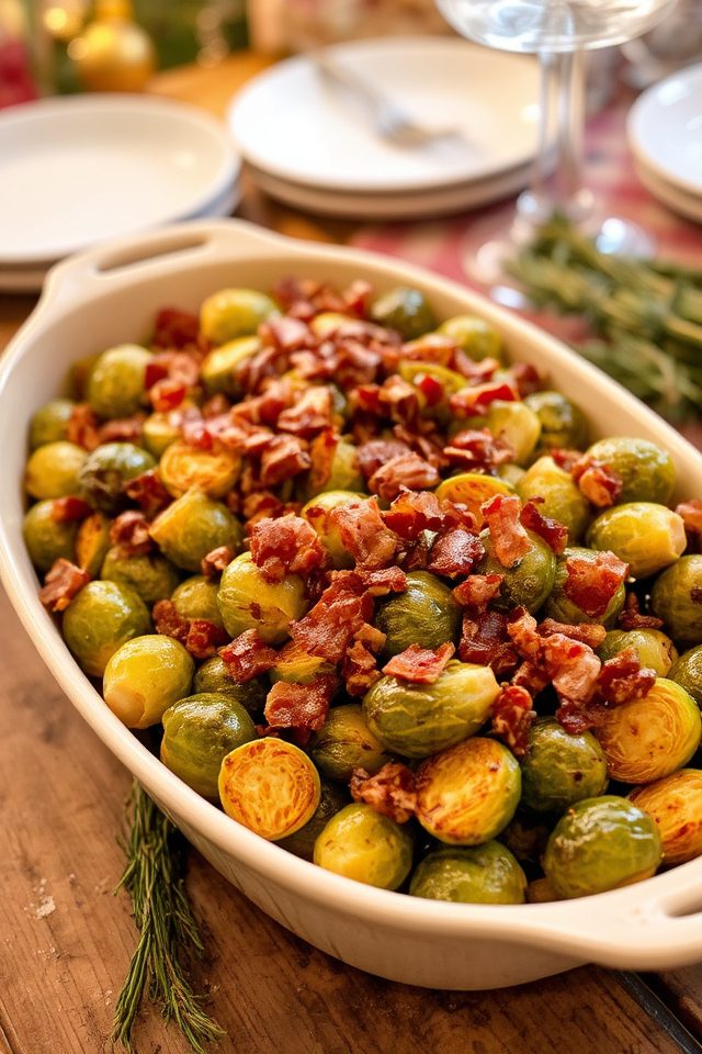 roasted brussels sprouts dish