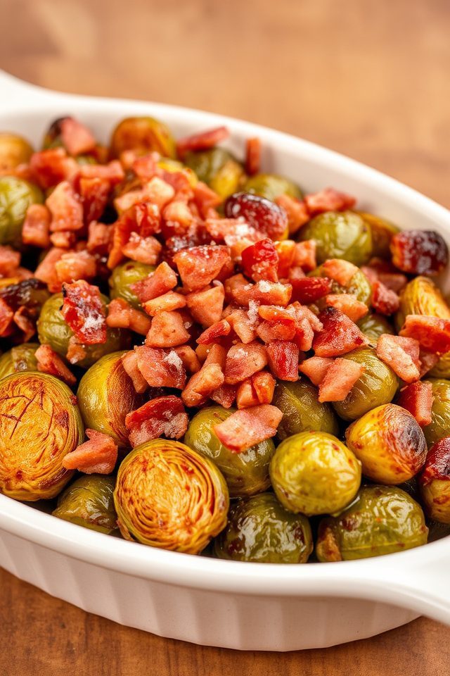 roasted brussels sprouts dish
