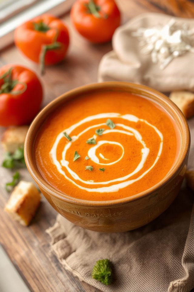 roasted summer vegetable soup