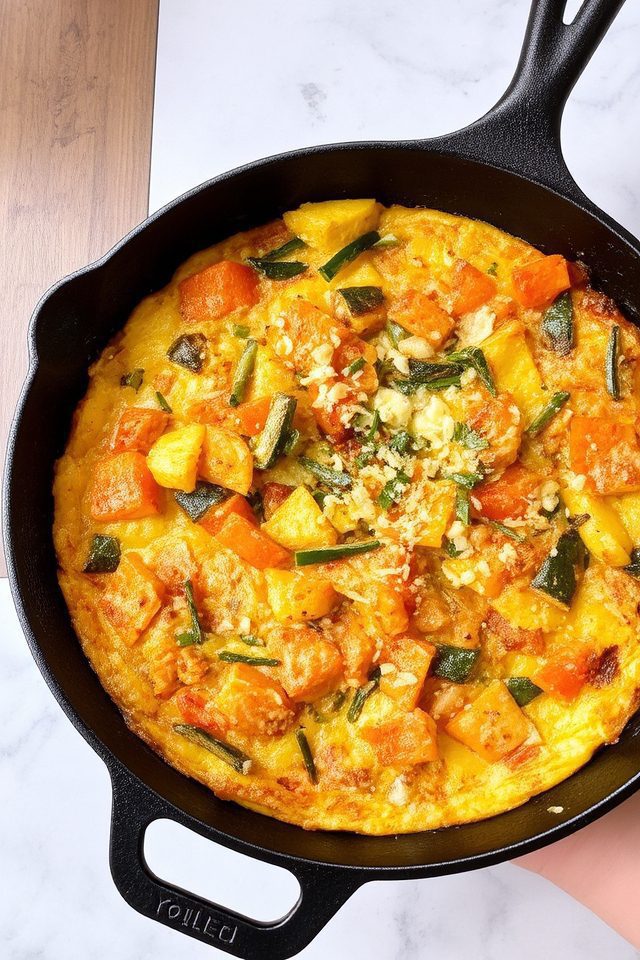 roasted vegetable breakfast dish