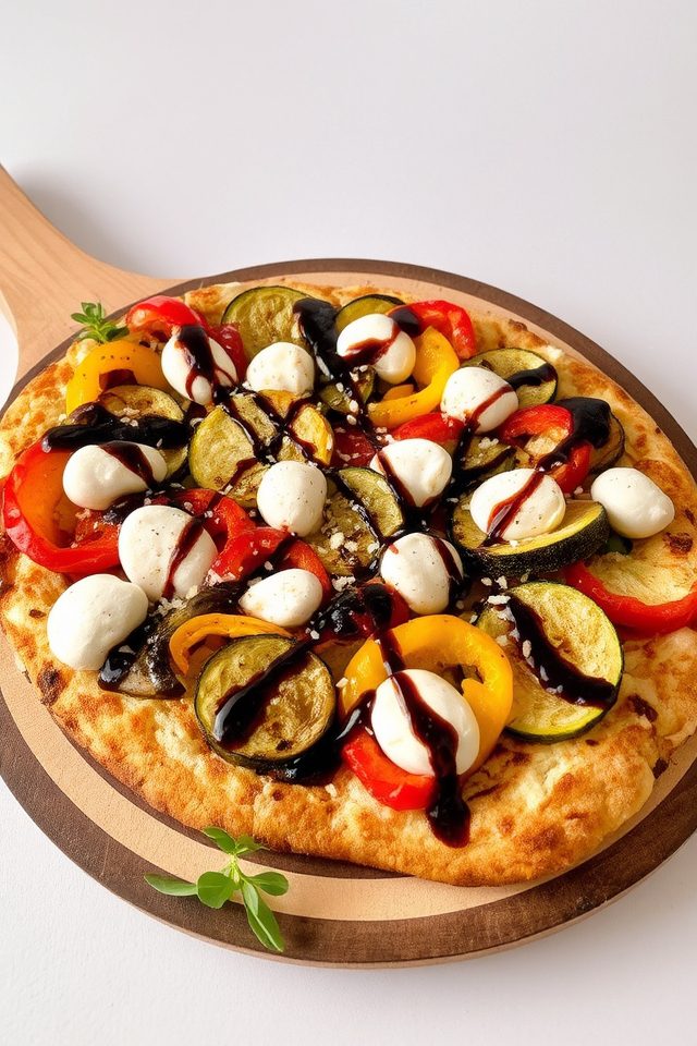 roasted vegetable flatbread delight