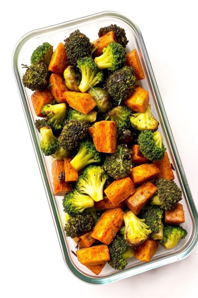roasted vegetable meal prep