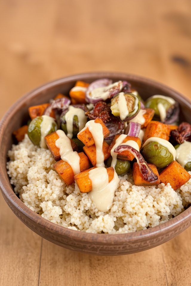 roasted vegetable quinoa bowl