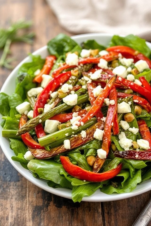 roasted vegetable spring salad