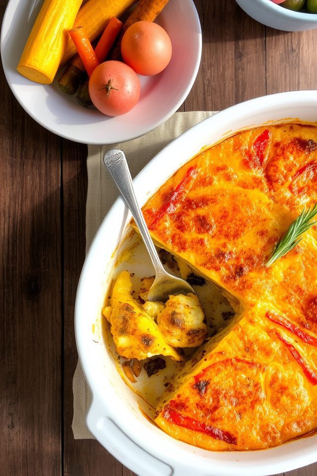 roasted veggie breakfast casserole
