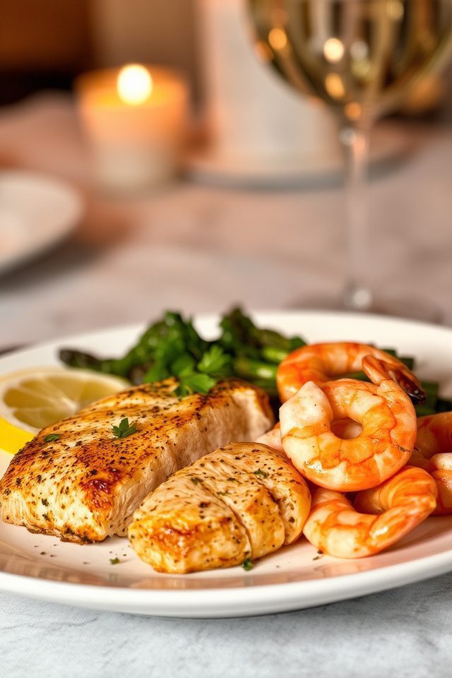 romantic garlic chicken dinner