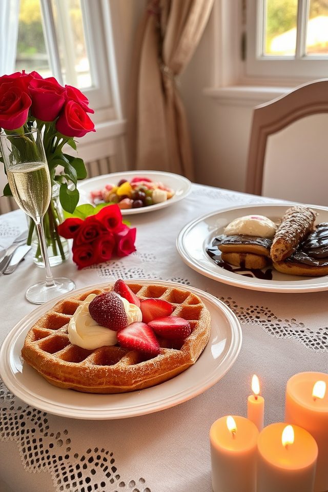 romantic morning breakfast treats