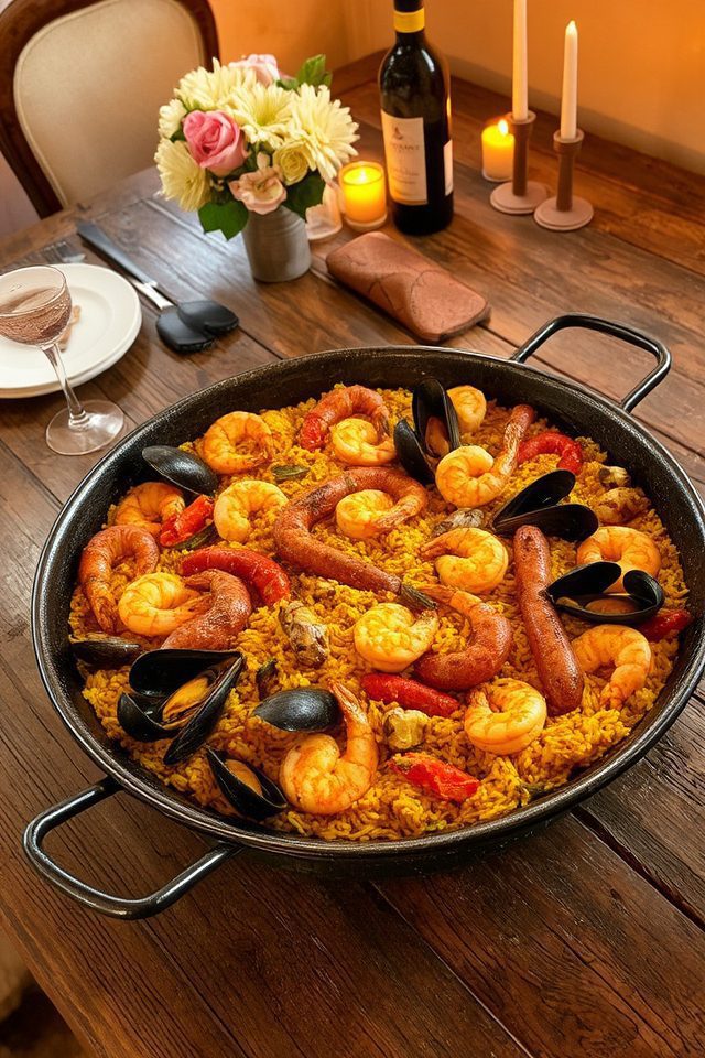 romantic spanish seafood dish